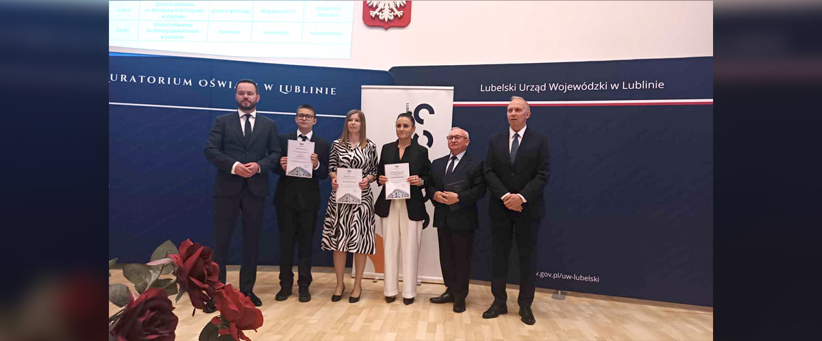 JAKUB MATUSZAK laureatem dwóch konkursów przedmiotowych organizowanych przez Lubelskiego Kuratora Oświaty