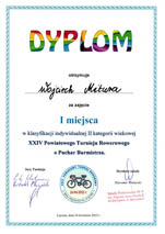 XXIV Powiatowy Turniej Rowerowy o Puchar Burmistrza