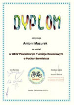 XXIV Powiatowy Turniej Rowerowy o Puchar Burmistrza