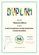XXIV Powiatowy Turniej Rowerowy o Puchar Burmistrza