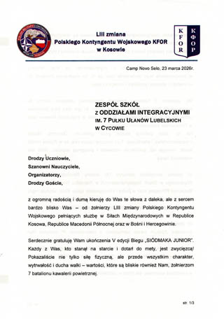 V BIEG SIÓDMAKA Junior 2026