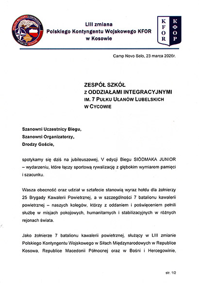 V BIEG SIÓDMAKA Junior 2026